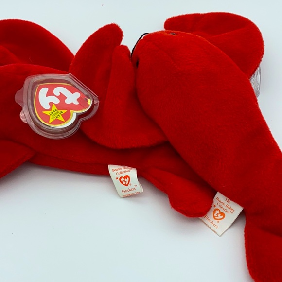 TY BEANIE BABIES COLLECTION PINCHERS Red Lobster set of 2 w tags 1993 style 4026 - Picture 7 of 15